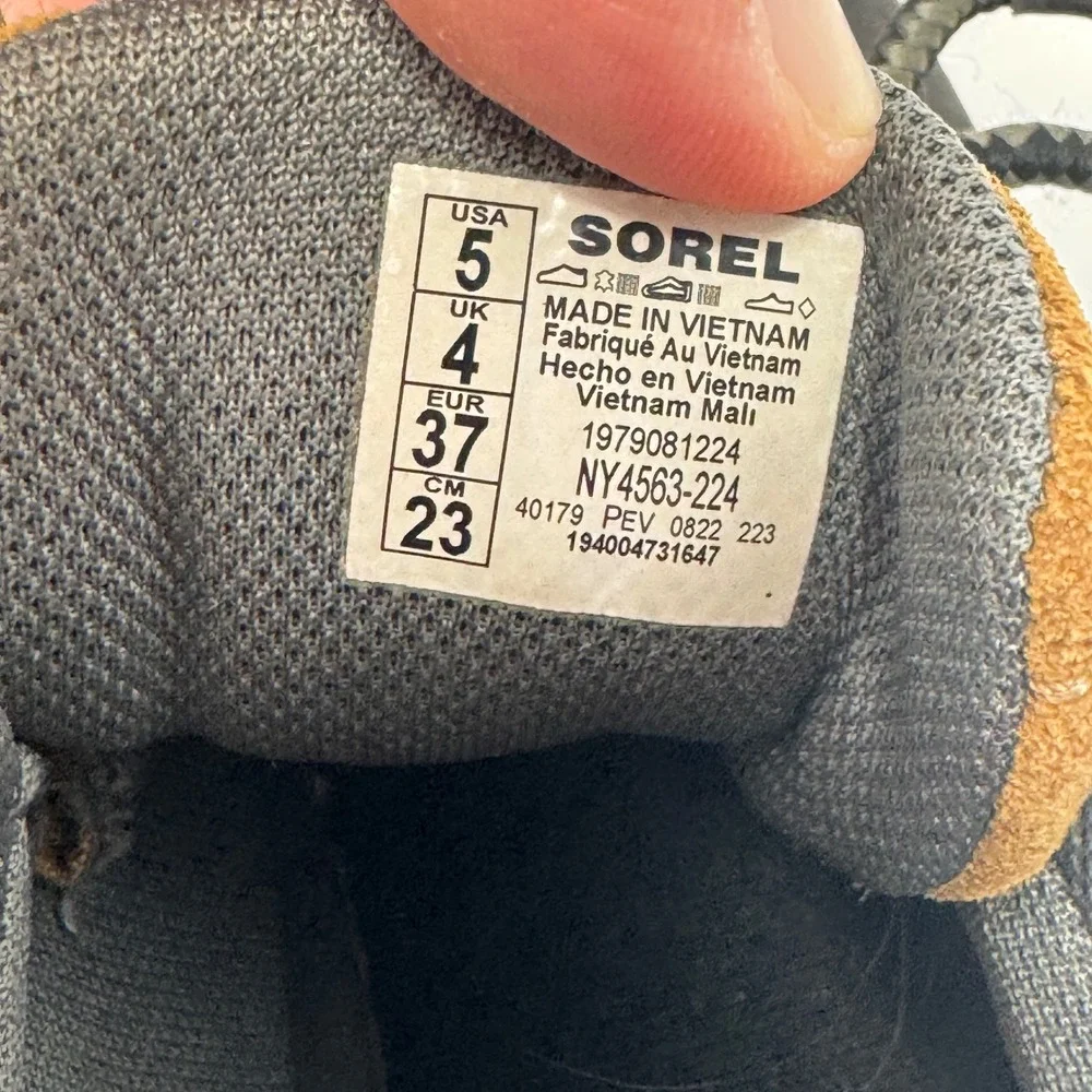 Sorel Out N About III Classic Duck Boots Grey Brown Waterproof NY4563-224 Size 5